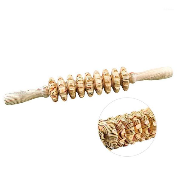 Rad Holz Bauch Massage Multifunktionale Fitness Roller Stick Muskel Entspannen Werkzeug Hals Zurück Bein Massage In Stil Zubehör