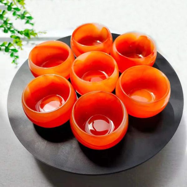 

decorative objects & figurines natural quartz stone agate cup folk crafts for decoration