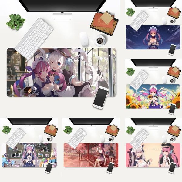 

mouse pads & wrist rests minato aqua hololive girl office mice gamer soft pad gaming xl large keyboard pc desk mat computer tablet