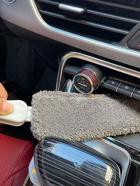 

car sponge air conditioner vent brush microfibre grille cleaner auto detailing blinds duster car-styling accessories