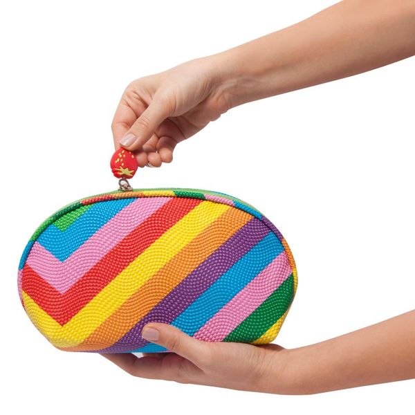 

cosmetic bags & cases uniqolor rainbow make-up bag waterproof pu leather