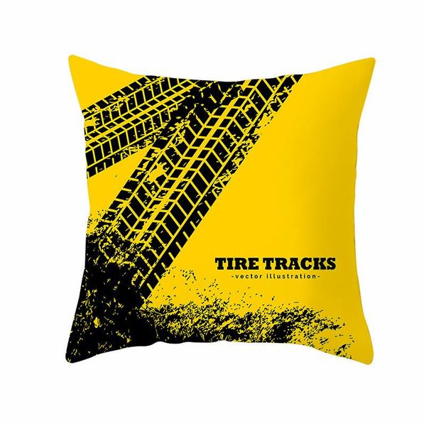 

cushion/decorative pillow cushion cover 45x45cm yellow geometric polyester car case home decorative sofa throw pillowcase of summer