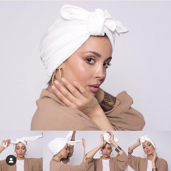 

ethnic clothing fashion brand design use crinkled plaid cotton hijabs with bonnet for women, Red