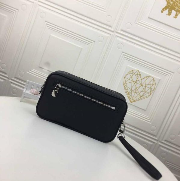 

wholesale classic fashion men women clutch bag classic document bags lapcover bag caoted canvas purse black wallet dust bag 24x16x6cm, Red;black
