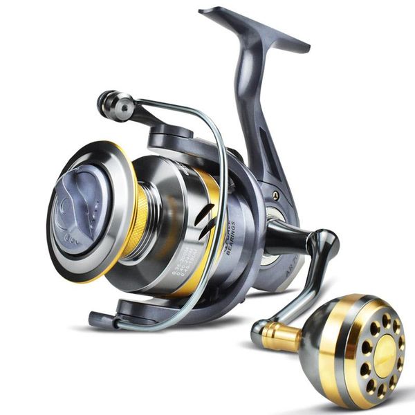 

spinning reel max drag 12.5kg/27.5lbs ar2000-7000 all metal line spool fishing power cnc handle saltwater carp baitcasting reels