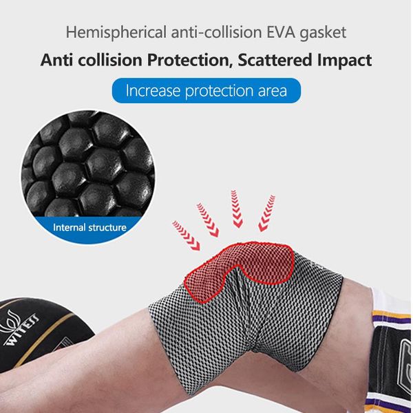 

ourpgone honeycomb sports anti-collision basketball knee pads outdoor riding breathable leggings elbow &, Black;gray