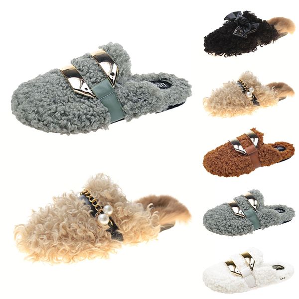 

women designer slippers platform sandals shoes triple black grown greys pink womens casual indoor warm sneakers flat winter trainers walking