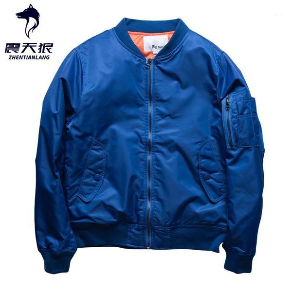 

men's jackets japan style 2021 autumn winter mens quilted bomber jacket stand collar pilot zippered sleeve pocket padded coat1, Black;brown