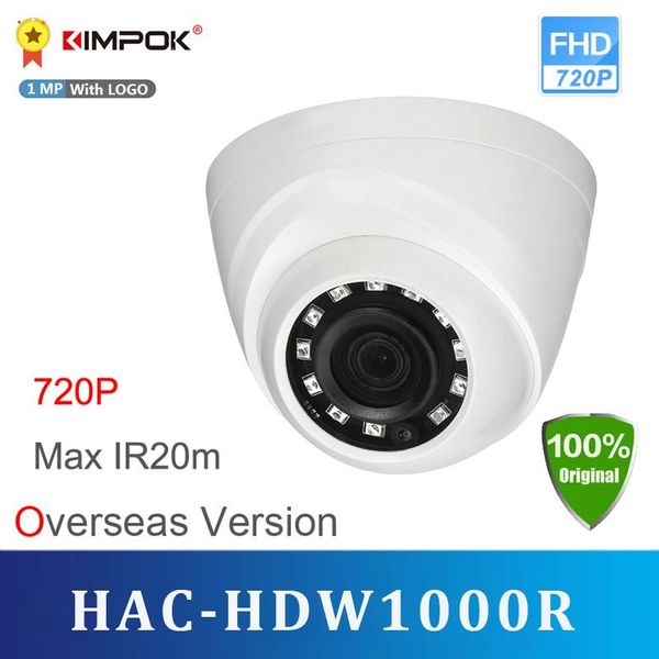 

cameras hd720p dh hdcvi camera 1mp dh-hac-hdw1000r ir dome security cctv distance 20m hac-hdw1000r