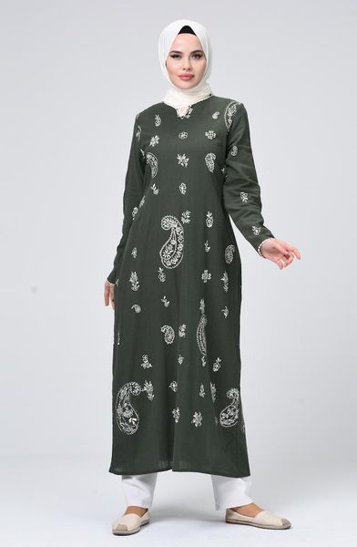 

women's blouses & shirts minahill khaki tunic 0404-03, White