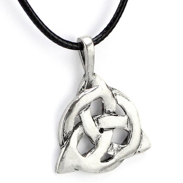 

popular cast irish celtic knot pendant necklace boys' jewelry, Silver
