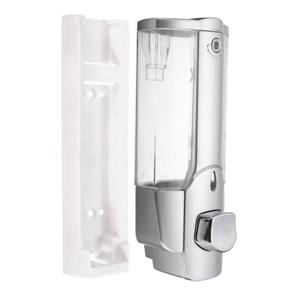 

wall mounted shampoo soap dispenser bathroom shower liquid lotion pump(silver )