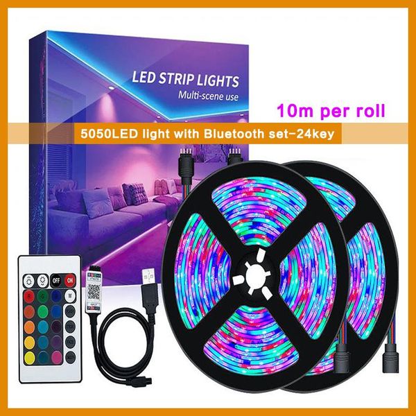 

strips led light strip bluetooth rgb 2835 usb powered dc5v tv backlights lights with remote for 16 colors home