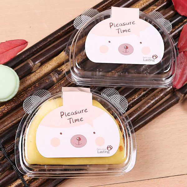 

baking cake package boxes cartoon bear shaped pastry container baby shower children birthday party favor cookies box