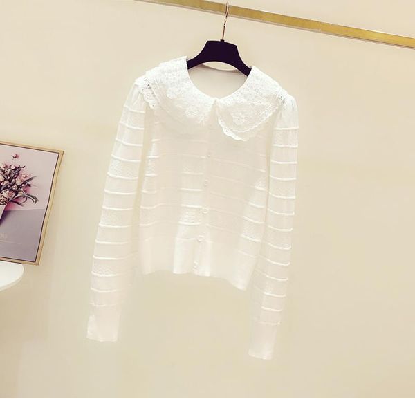 

women's knits & tees zk194 fashion sweaters 2021 runway luxury european design party style clothing, White
