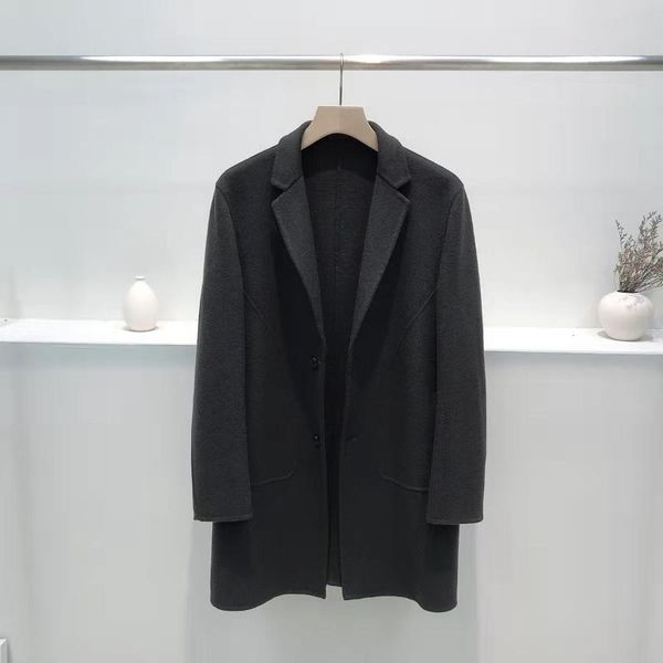 

men's wool & blends sk927 fashion coats jackets 2021 runway luxury european design party style clothing, Black