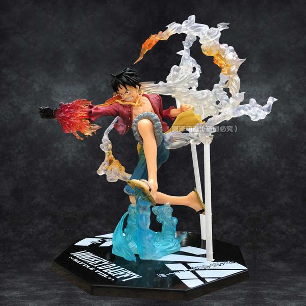 

pirate king luffy sauron eisshanzhi: ghost chopping demon wind leg flame doll model ornament