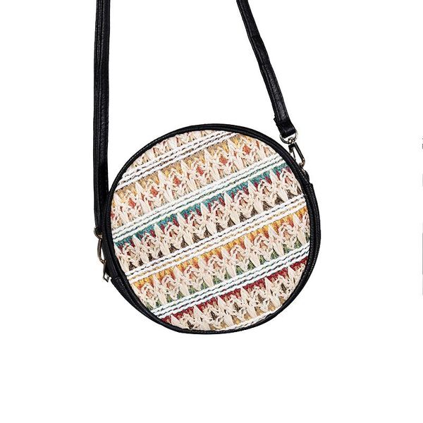 

evening bags pp straw woven shoulder bag female spring/summer 2021 lady messenger simple wholesale round