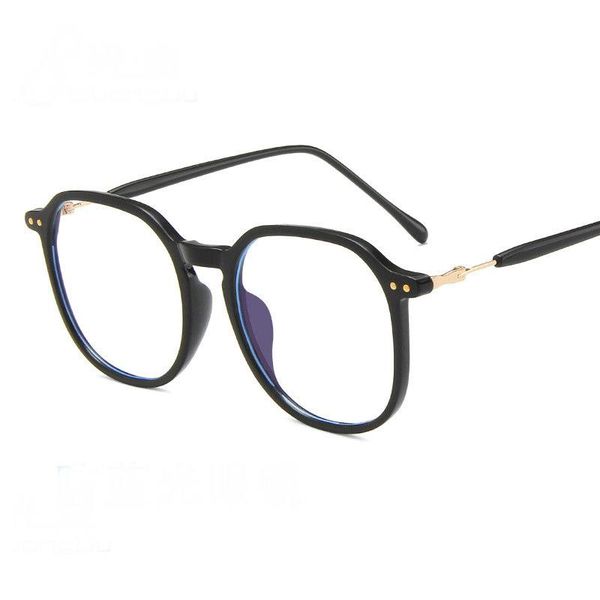 

fashion sunglasses frames anti blue tr90 eyeglasses women glasses men frame transparent clear lens optical eyewear oculos de grau feminino, Black