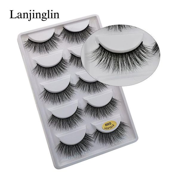 

boxes lanjinglin makeup tool 3d mink lashes whoelsale natural long fluffy false eyelashes extension cosmetic faux cils bulk