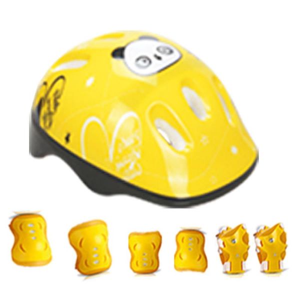 

tactical helmets safety safeguard riding knee cycling outdoor sports 7pcs/set helmet protector set roller skating pads elbow wrist for kids