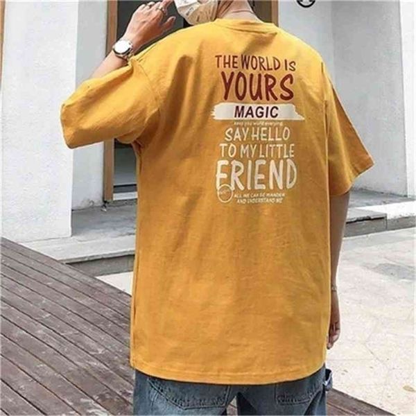 

short-sleeved white t-shirt men's couple outfit bottoming shirt 210420, White;black