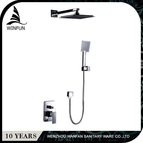 

shower faucets chrome brass wall mounted bathroom rain head square big handheld waterfall faucet mixer set fs-1332 sets