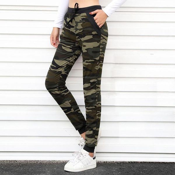 

women's pants & capris arrival women sweatpant camouflage jogger pant harem loose long pocket drawstring american original, Black;white