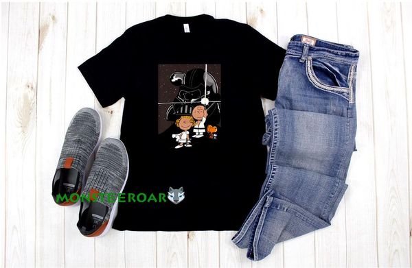 

dark side jedi small dog darth vader space war skywalker alien black tshirt, White;black