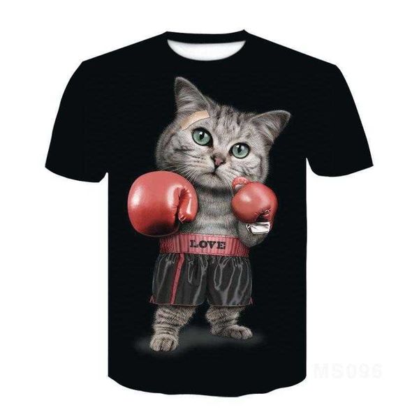 

cat ragdoll short sleeve t -shirt half 3d printed ops men women kids pet asian size 6xl, White;black