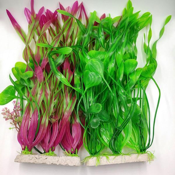 

decorations 1pc aquarium plants aquatic water grass fish tank decoration alga simulation strip kelp fake landscape plant