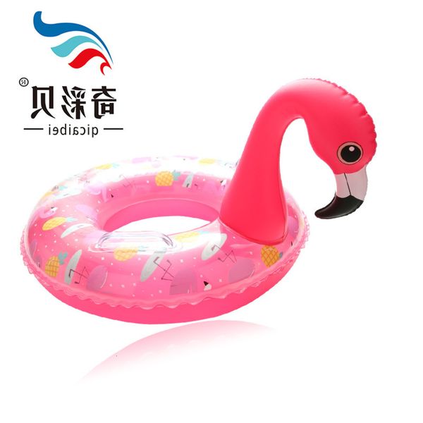 

swimming ring inflatable white swan flamingo swimming children life buoy baby sitting ring