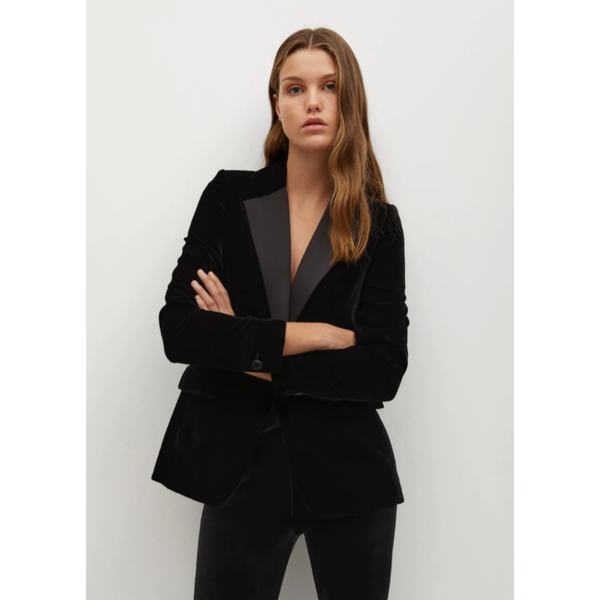 

women's suits & blazers 2021 black velvet slim casual lapel office business women elegant stylish blazer one-button jacket woman autumn, White;black