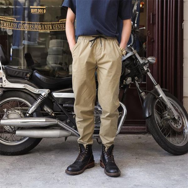 

men's pants drop spring summer jogging cotton hip hop casual khaki mens jogger black green navy streetwear