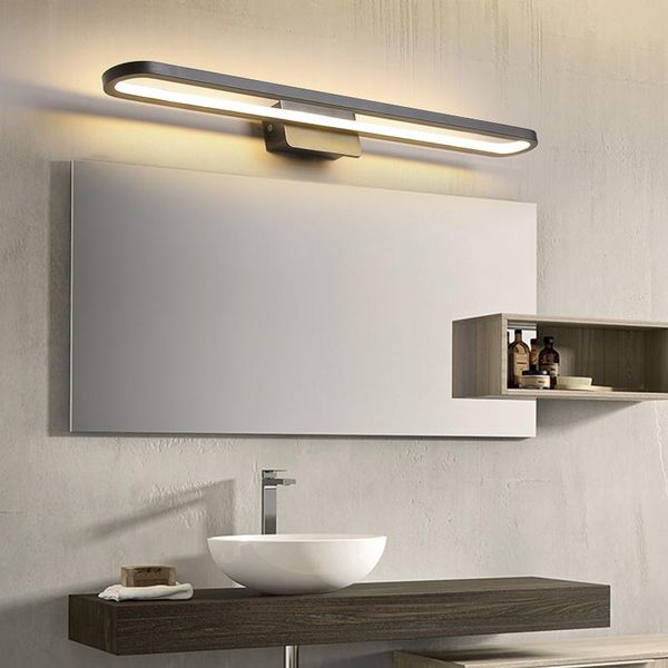

oval led wall lamp modern mirror light ac90-260v mounted bathroom vanity lighting fixtures
