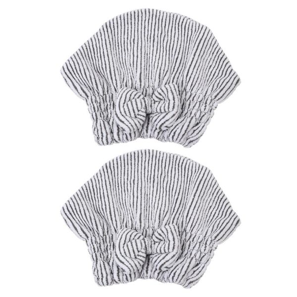 

shower caps 2pcs bow hair drying shampooing dry washing female