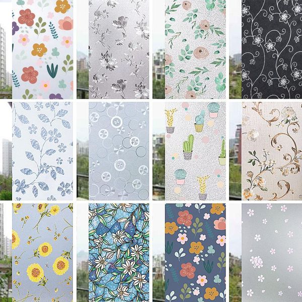 

electrostatic frosted window stickers anti-light glass film toilet privacy shading opaque