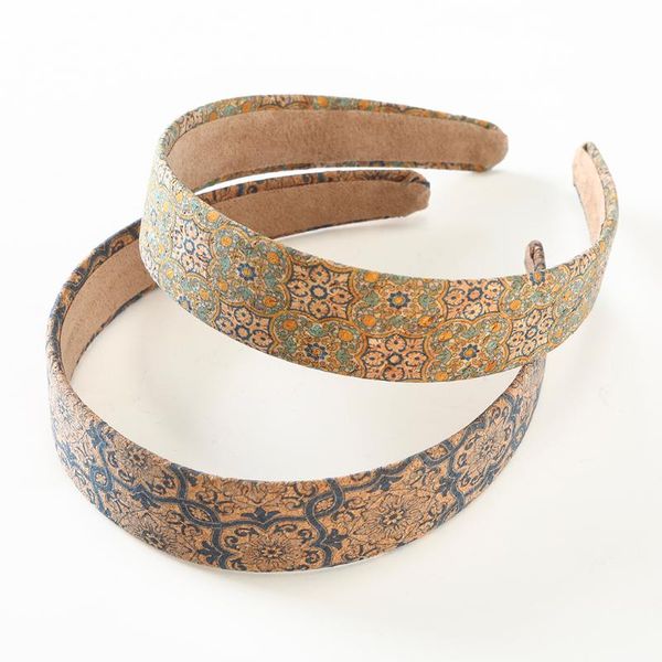 

simple 2021 printing hairbands retro features fashion small-brimmed headbands elegant hair accessories for women hoo