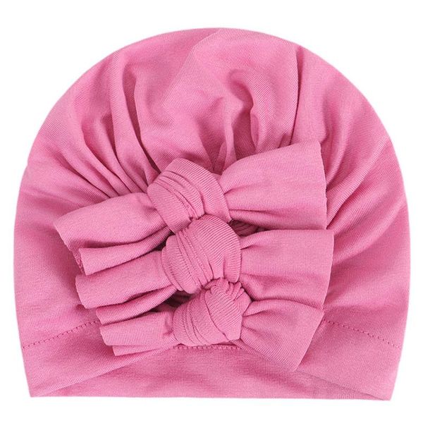 

caps & hats baby and children headwear children's flower soft born girl boy turban cap bowknot, Yellow