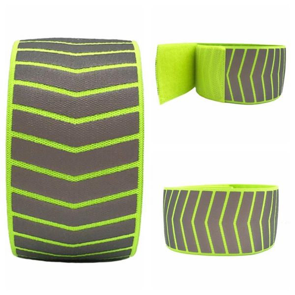 

pcs safety reflective arm wrist band belt strap sports night running cycling hiking support, Black;red