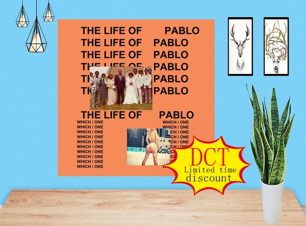 

kanye west the life of pablo album poster music cover silk art print