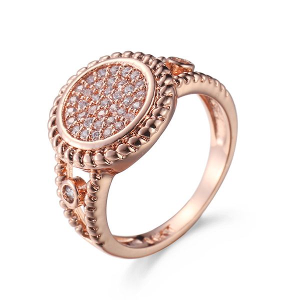 

fashion rose gold white zircon jewelry ring straight, Slivery;golden