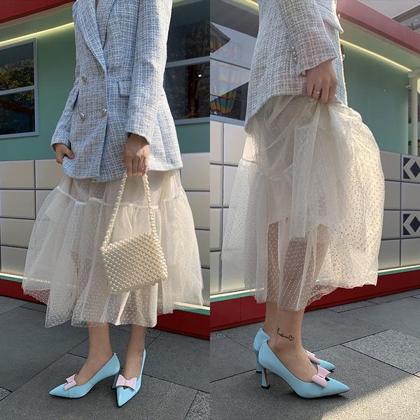 

pointed toe soft genuine leather women pumps shoes spring summer basic female fashion comfortable med heels dress, Black