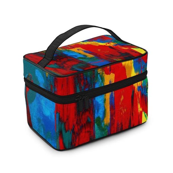 

receptacle abstract bag makeup a (21) cosmetic wash painting bag cobri