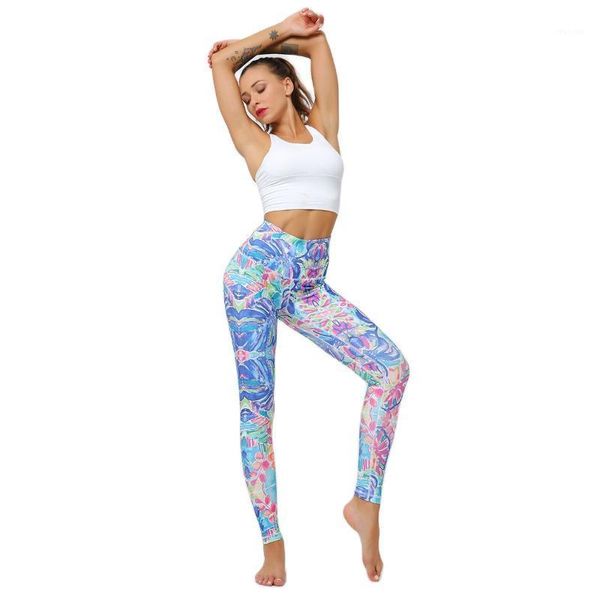 

yoga outfit sport leggings women gym pants workout fitness clothing jogging running tights stretch print sportswear leggins