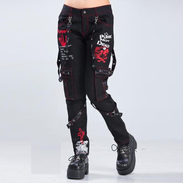 

women's shorts glp punk black stage costume personality kill mapants 71301, White;black