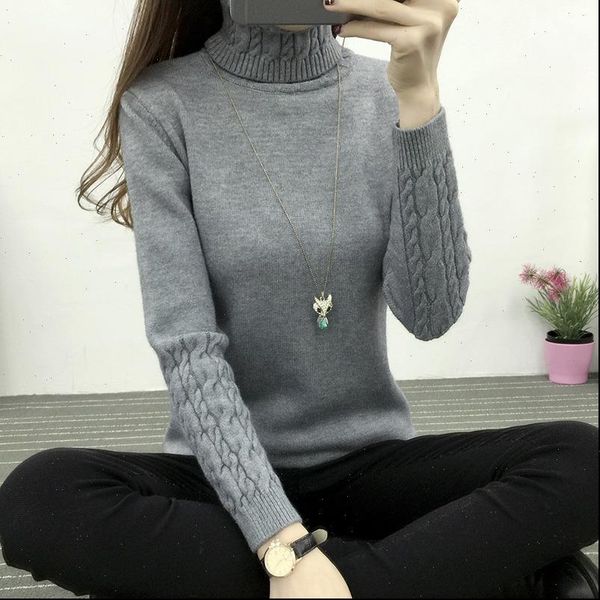 

and pullovers solid wool womens sweater pullover knitted autumn winter casual over sized pull turtleneck, White;black