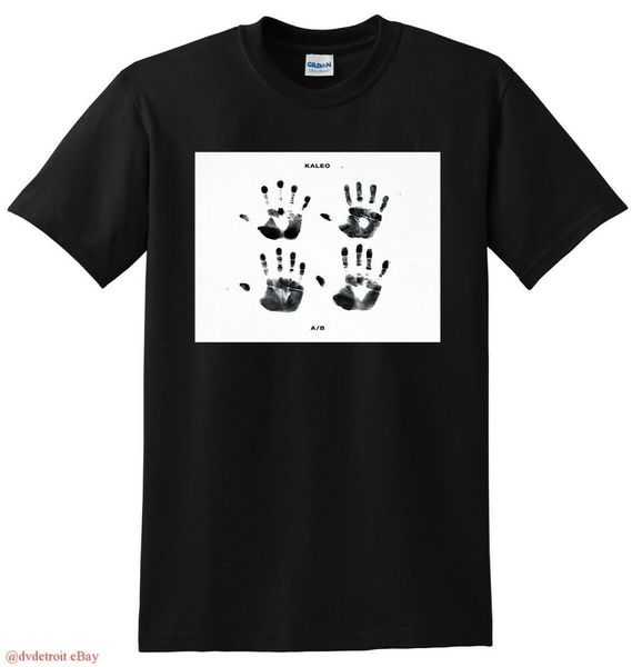 

KALEO T SHIRT a/b vinyl cd cover SMALL MEDIUM LARGE or XL, White;black