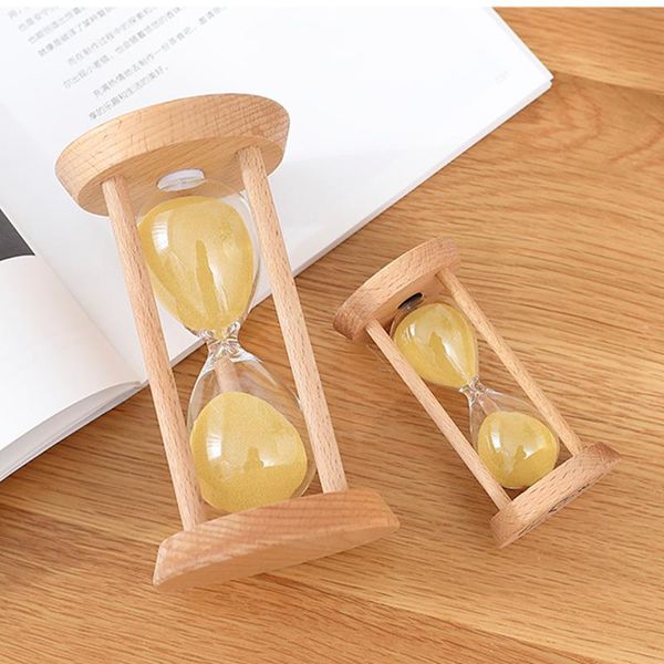 

home decoration accessories hourglass 3 minutes sand clock watch glass wood mini 10/15/30/60minute shower timer wedding favors other clocks