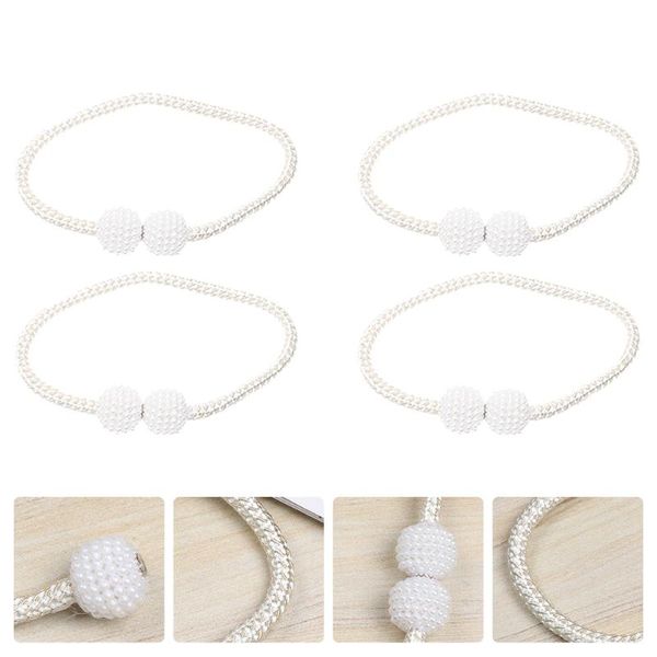 

curtain & drapes 4pcs magnetic tiebacks buckle decorative